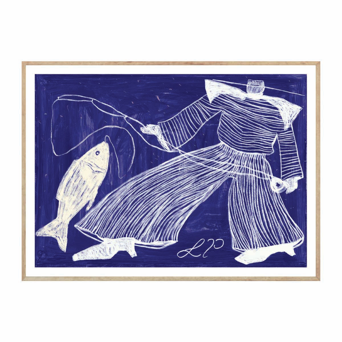 Sams Fishing Art Print