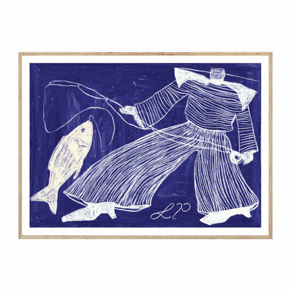 Sams Fishing Art Print