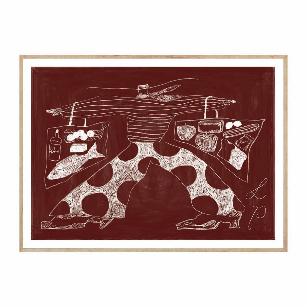 Sams Shopping Art Print