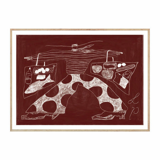 Sams Shopping Art Print