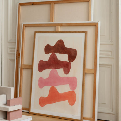 Stacking Heroes Art Print