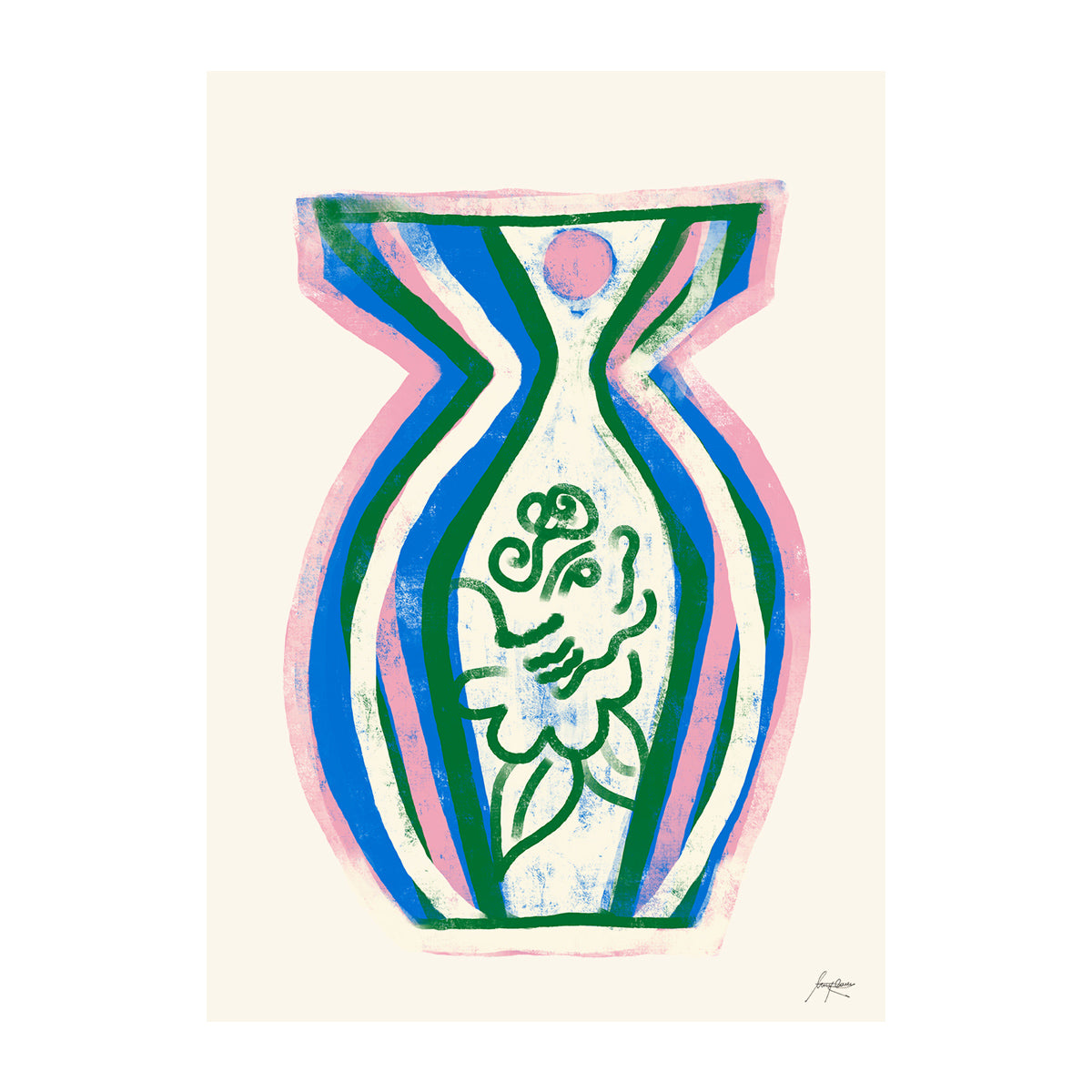 Summer Vase 02 Art Print