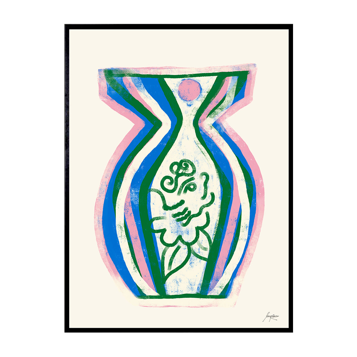 Summer Vase 02 Art Print