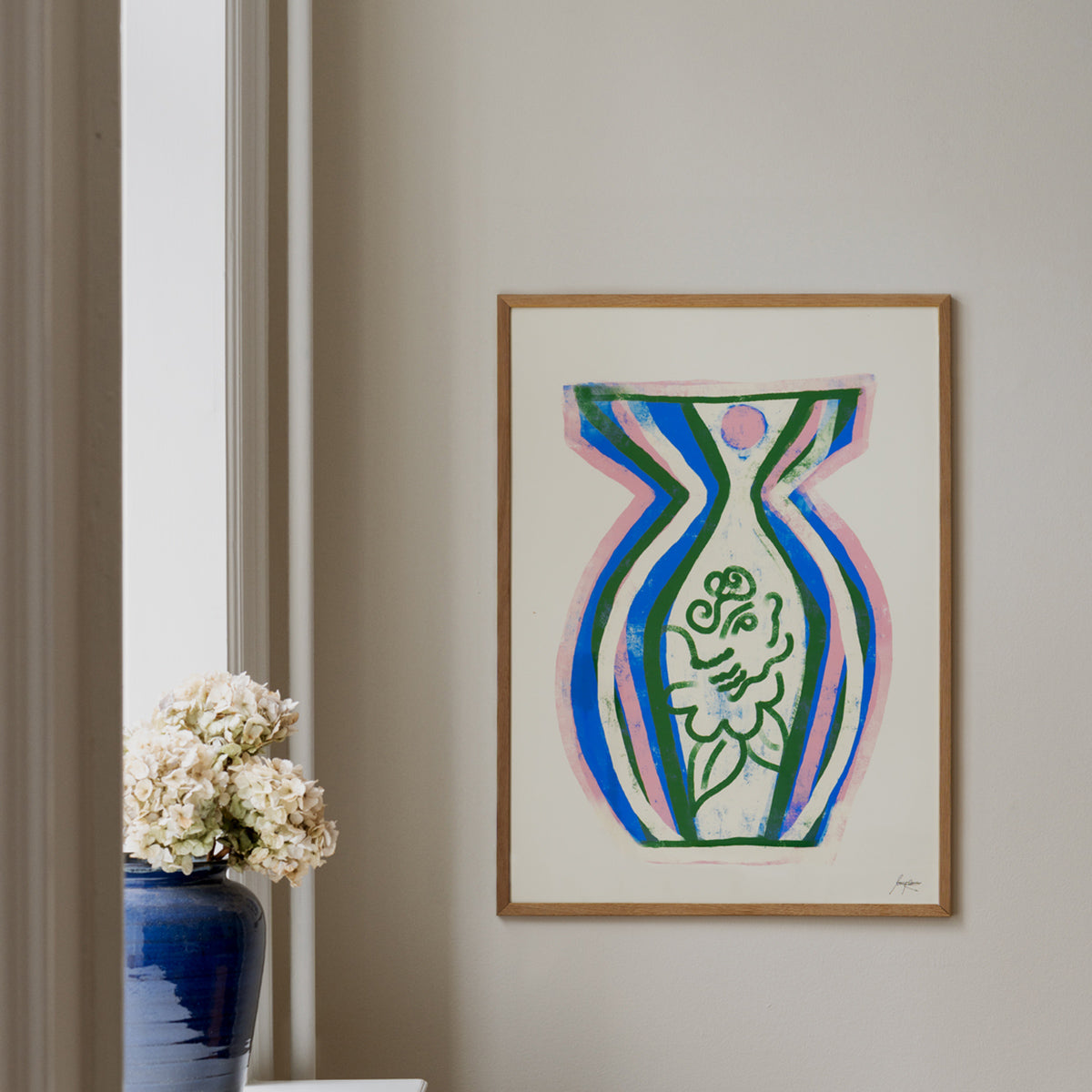 Summer Vase 02 Art Print