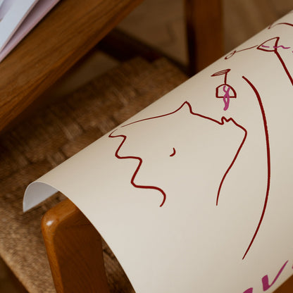 Vino Lovers Art Print