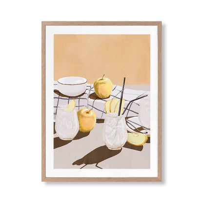 Apple Juice Portrait Art Print