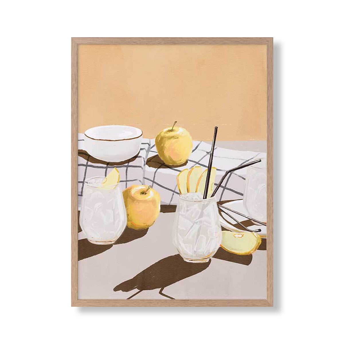 Apple Juice Portrait Art Print