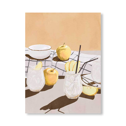 Apple Juice Portrait Art Print