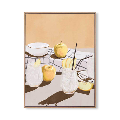 Apple Juice Portrait Art Print