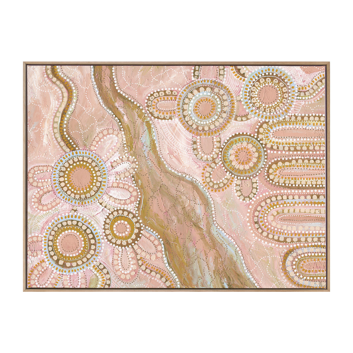 Bila III Blush Pink Landscape Art Print