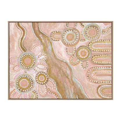 Bila III Blush Pink Landscape Art Print