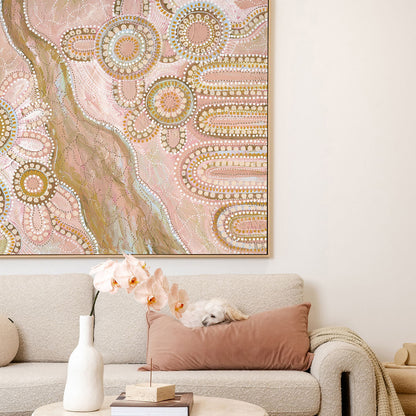 Bila III Blush Pink Landscape Art Print