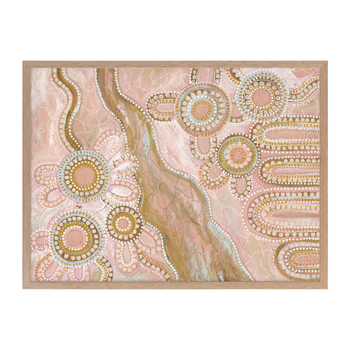 Bila III Blush Pink Landscape Art Print