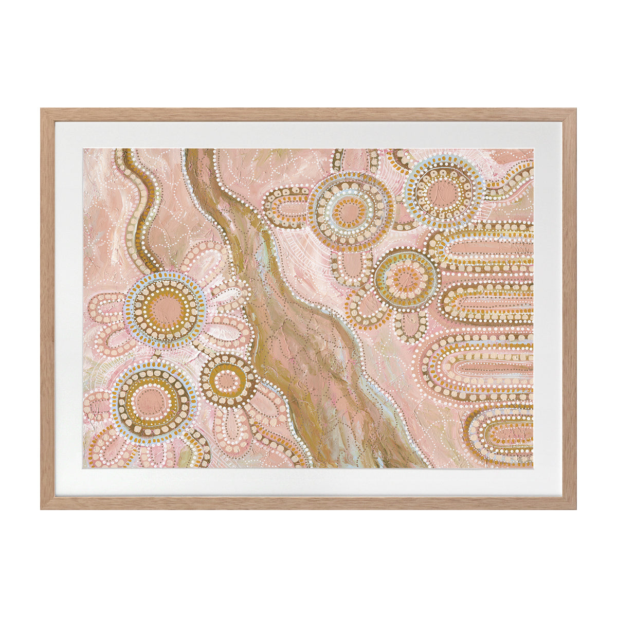 Bila III Blush Pink Landscape Art Print