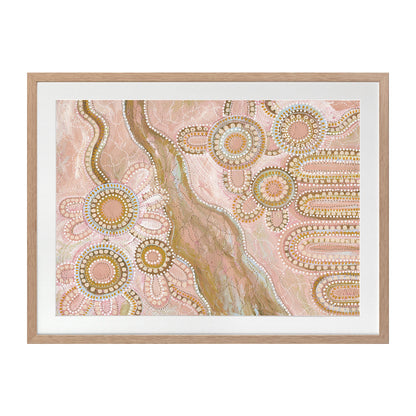 Bila III Blush Pink Landscape Art Print