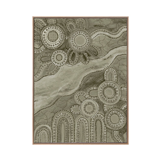 Bila III Green Portrait Art Print