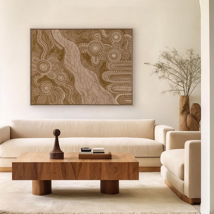 Bila IV Brown Landscape Art Print