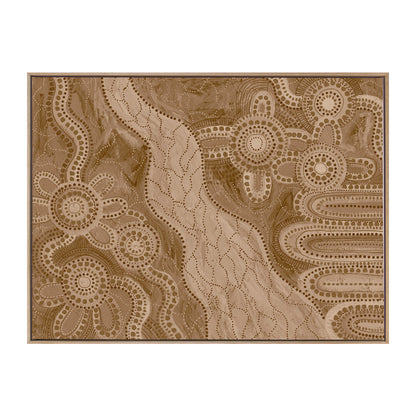 Bila IV Brown Landscape Art Print