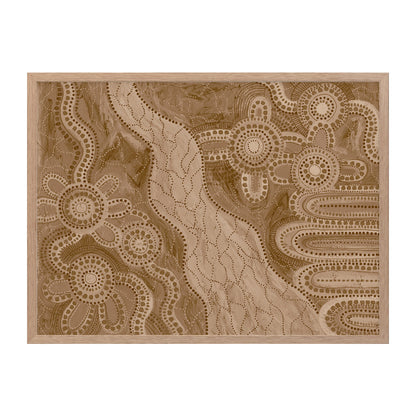 Bila IV Brown Landscape Art Print