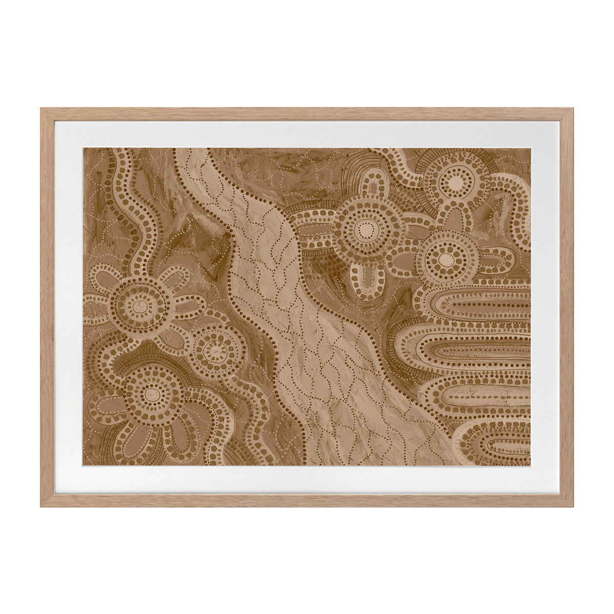 Bila IV Brown Landscape Art Print