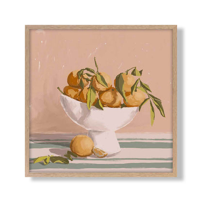 Bowl of Oranges Art Print