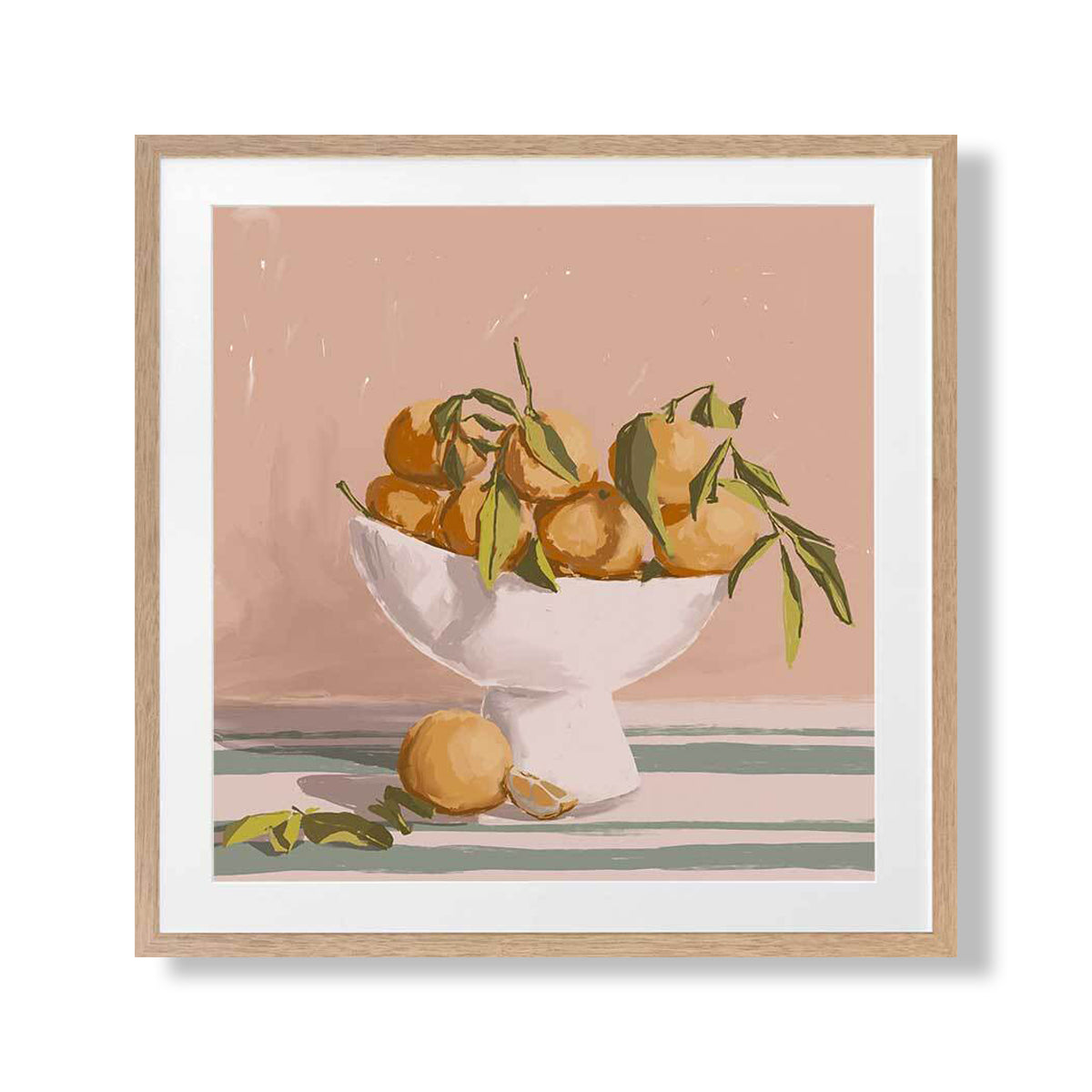 Bowl of Oranges Art Print