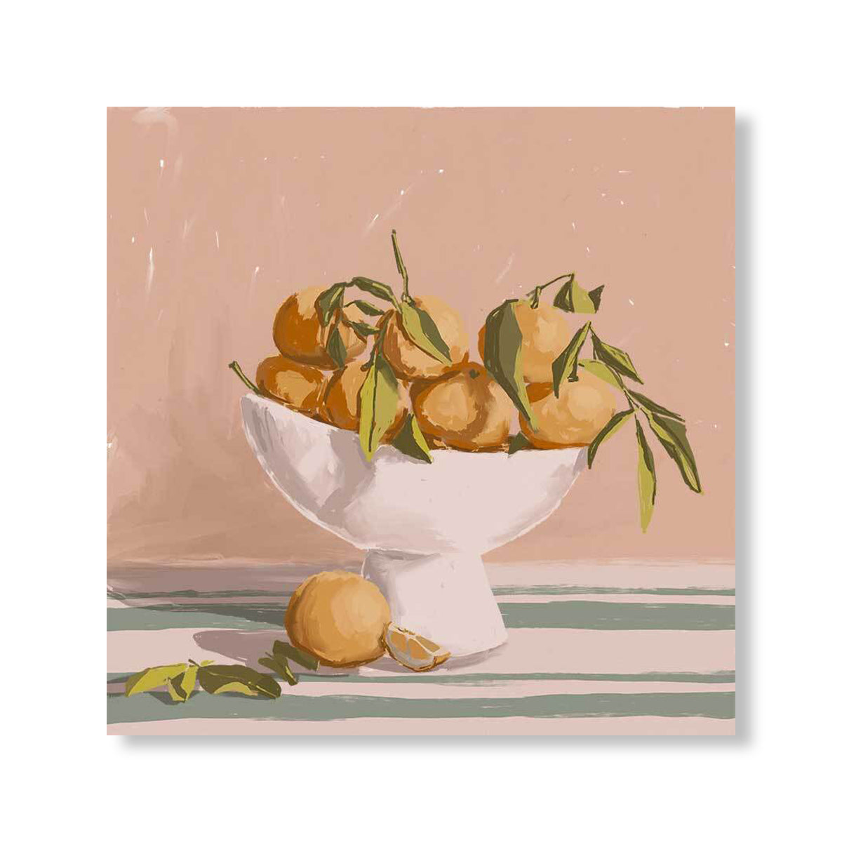 Bowl of Oranges Art Print