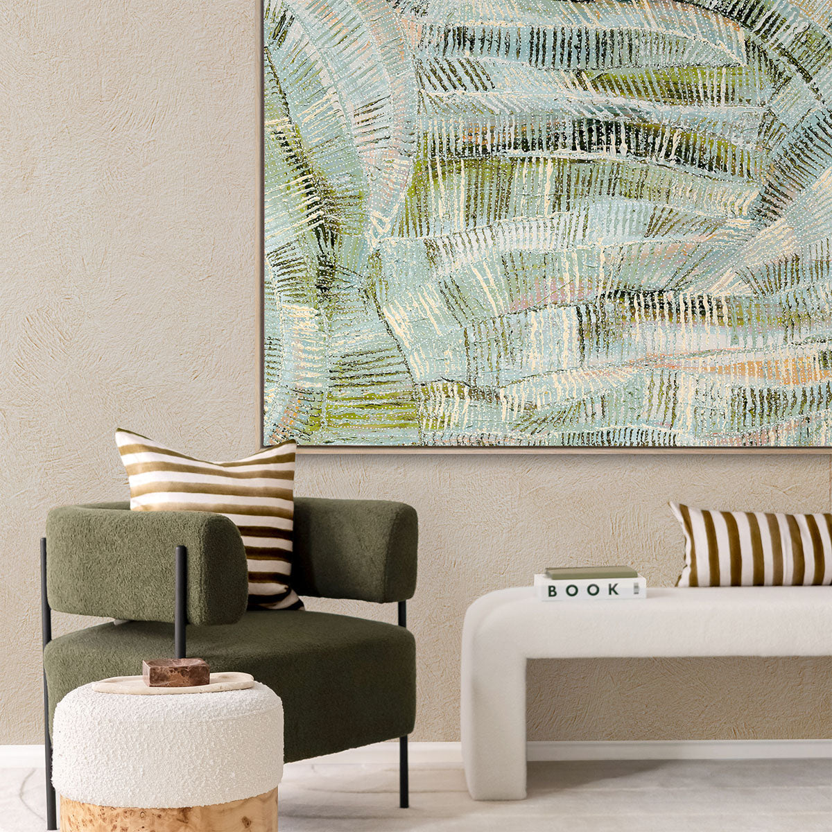 Dhala-Bu-Nya Green Landscape Art Print