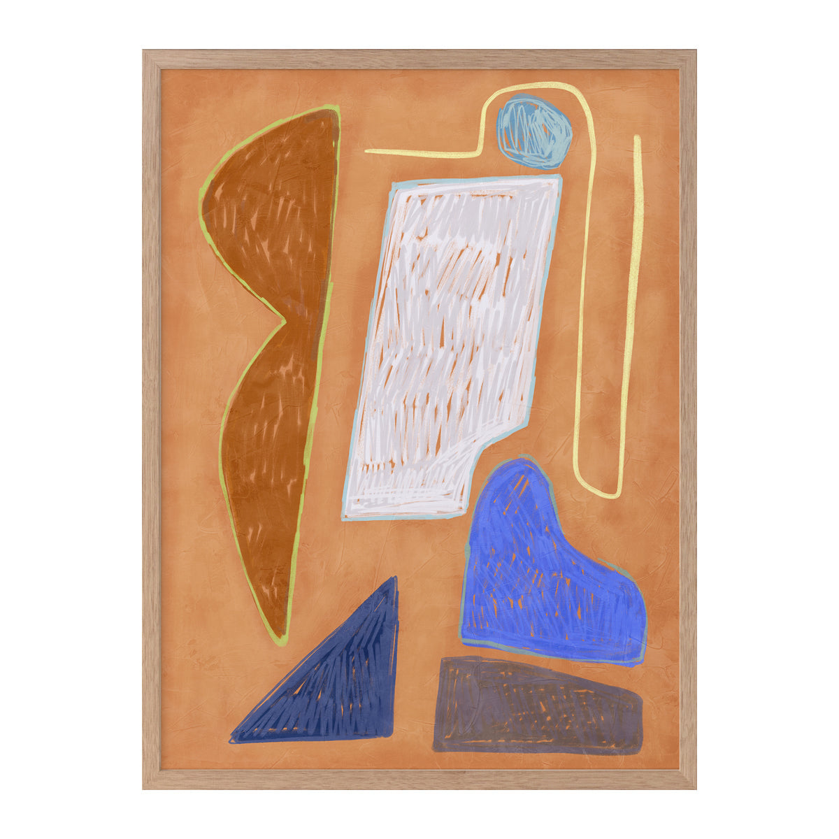 Desert Geo I Portrait Art Print