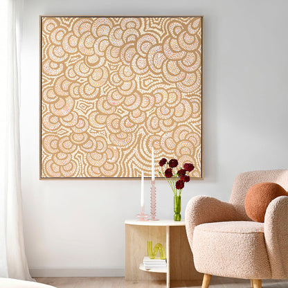 Lukarrara Jukurrpa Mustard Art Print