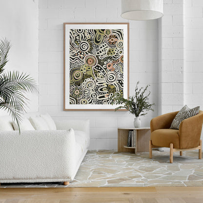 My Country Portrait Art Print