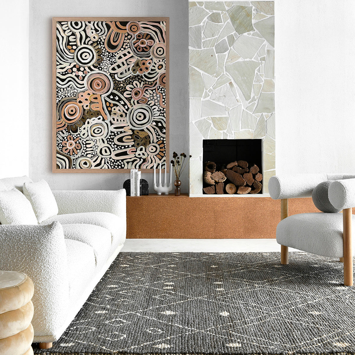 My Country Portrait Art Print