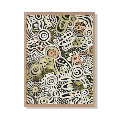 My Country Portrait Art Print