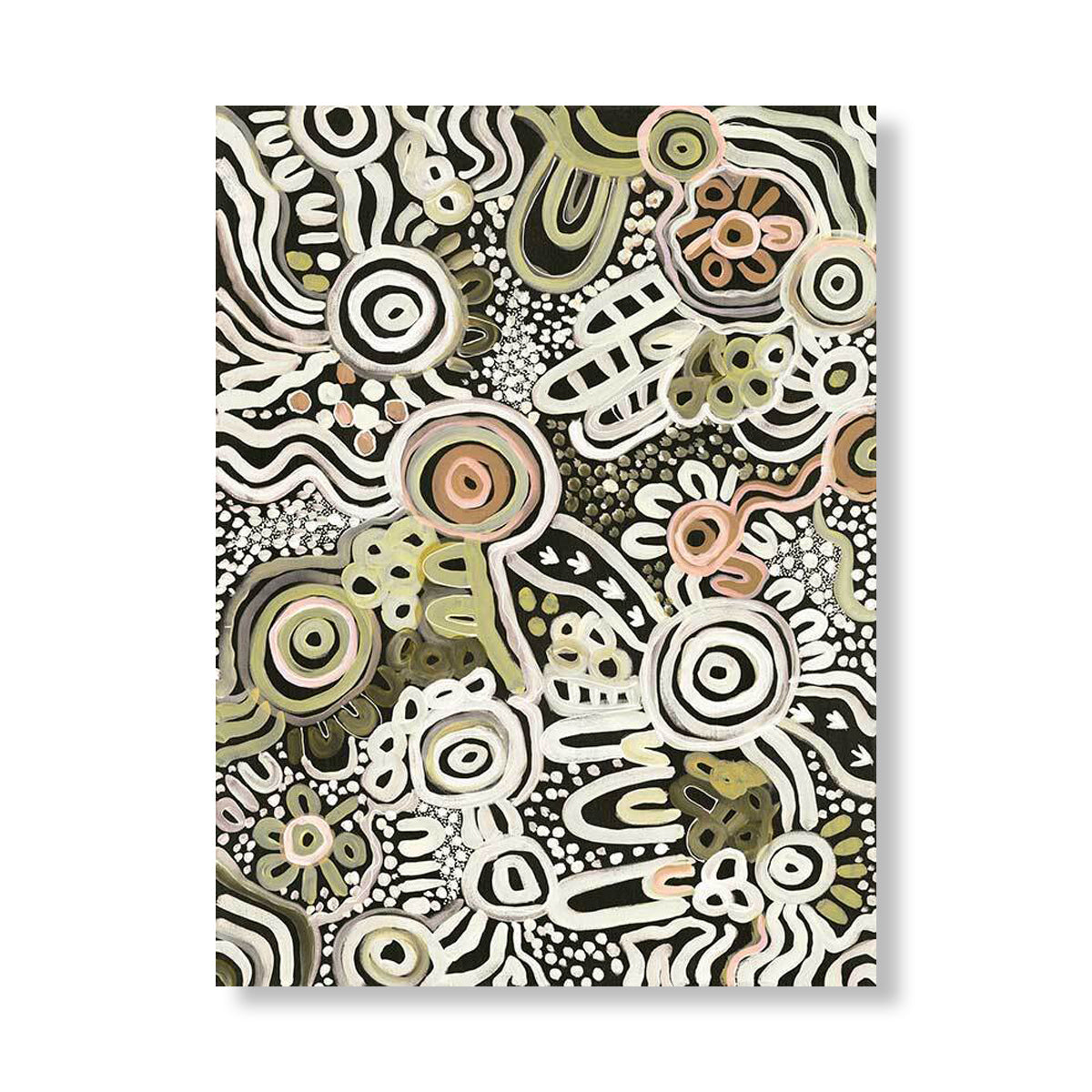 My Country Portrait Art Print