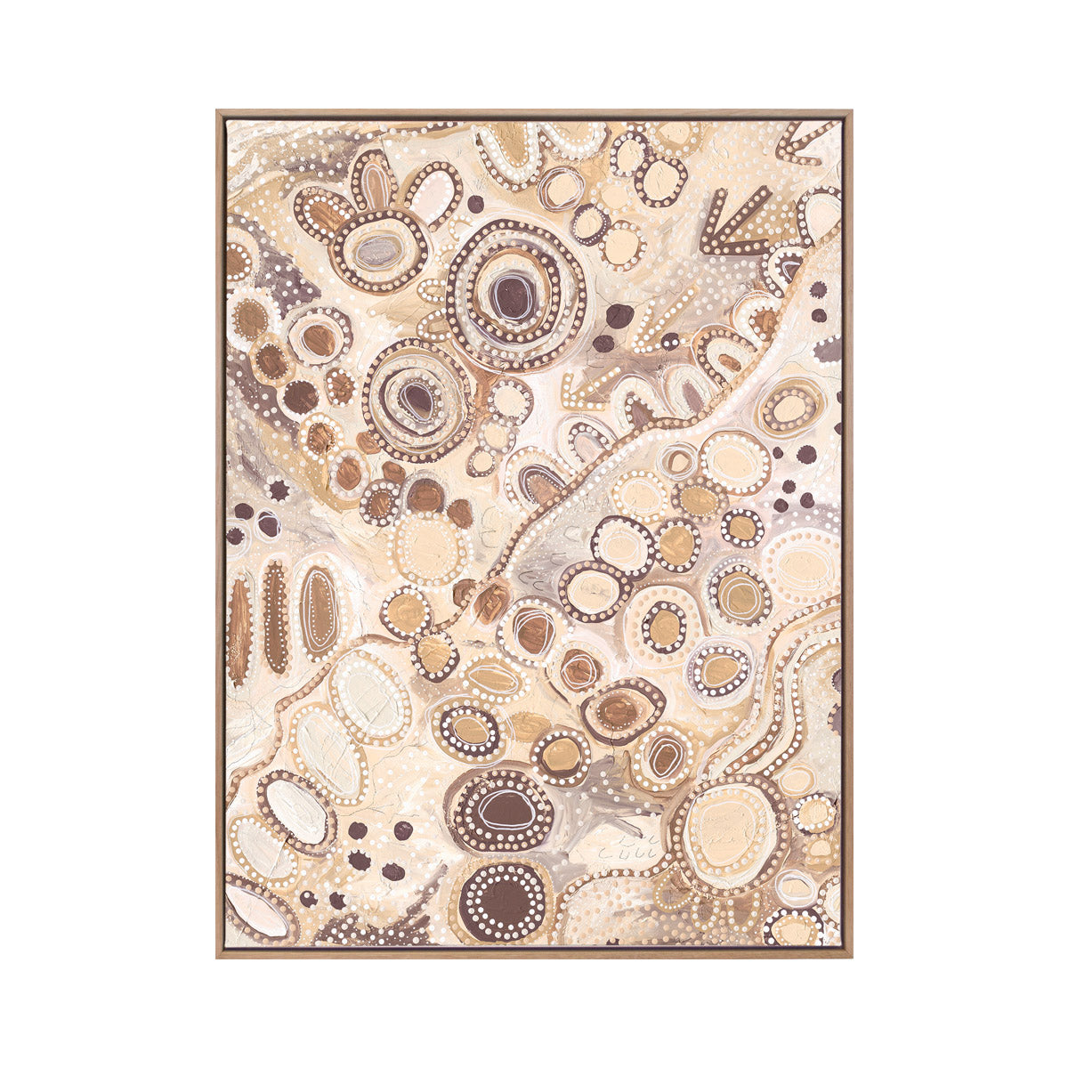 Ngu-Nha Neutral Brown Portrait Art Print