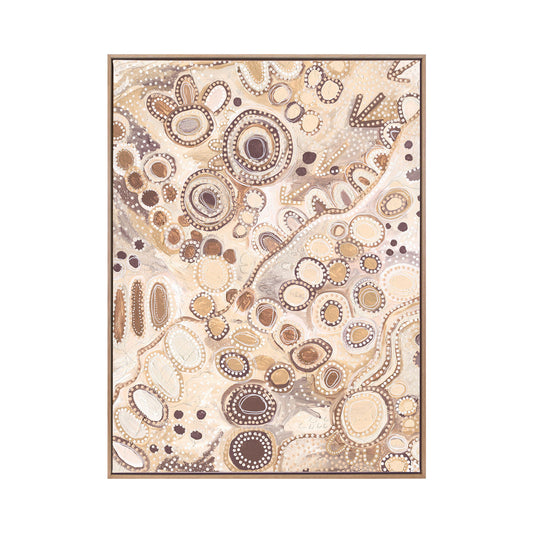 Ngu-Nha Neutral Brown Portrait Art Print