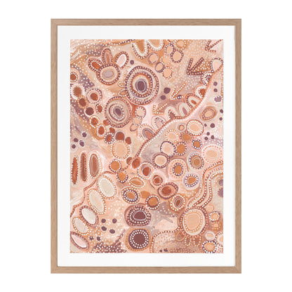 Ngu-Nha Warm Neutral Portrait Art Print