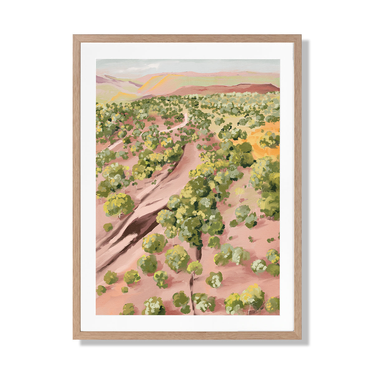 Over The Hill Portrait Art Print