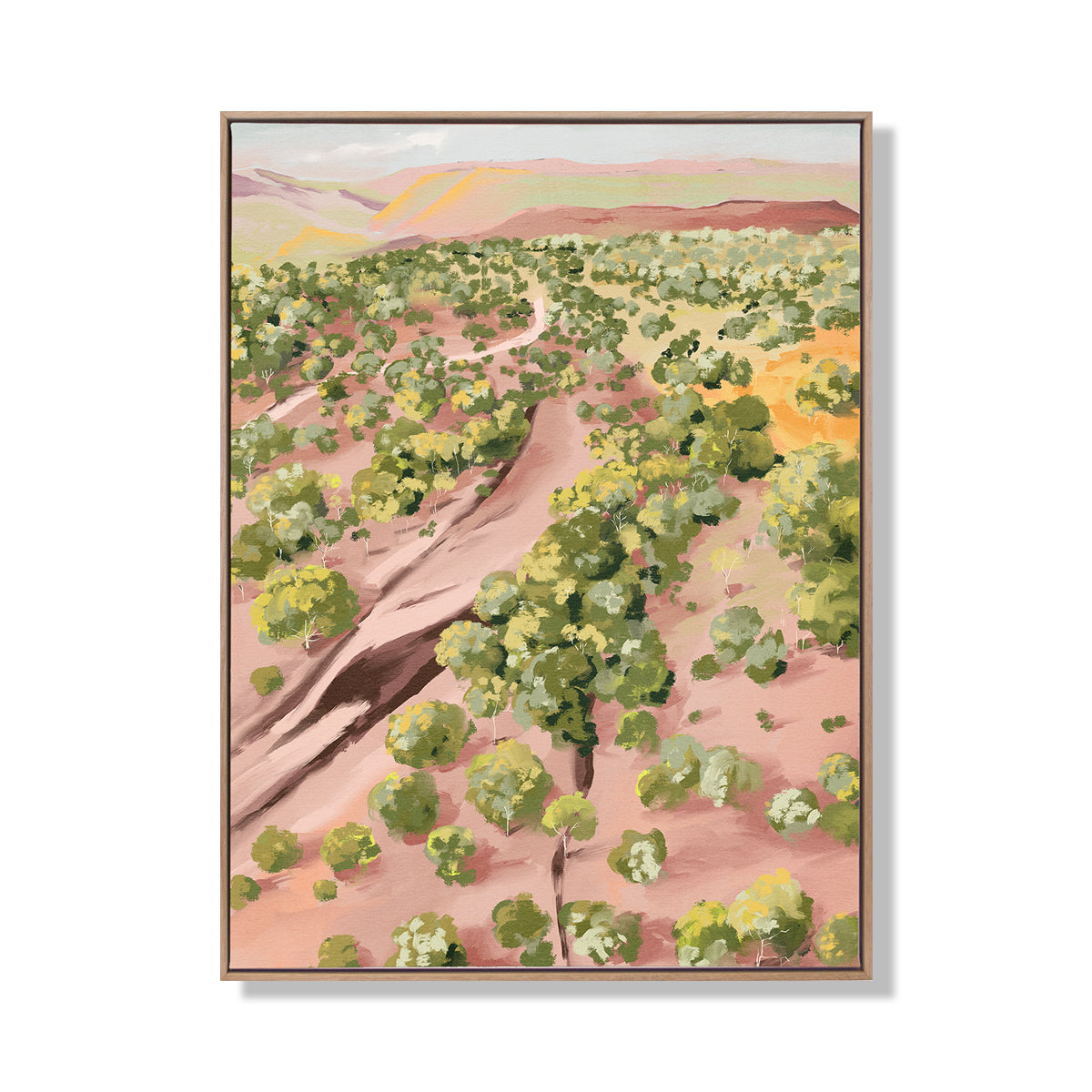 Over The Hill Portrait Art Print