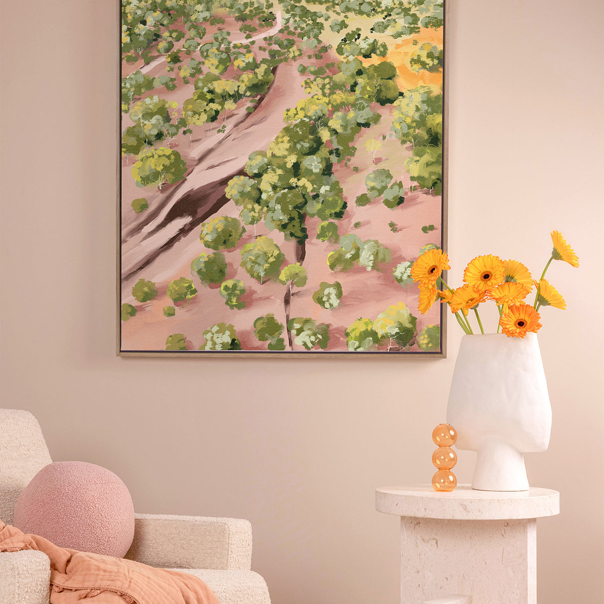 Over The Hill Portrait Art Print
