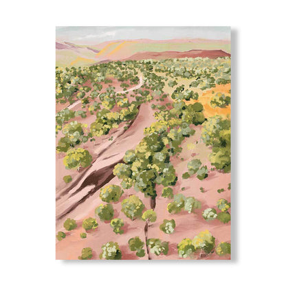 Over The Hill Portrait Art Print