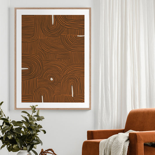 Pathways Portrait Art Print