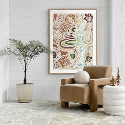 River Country Portrait Art Print