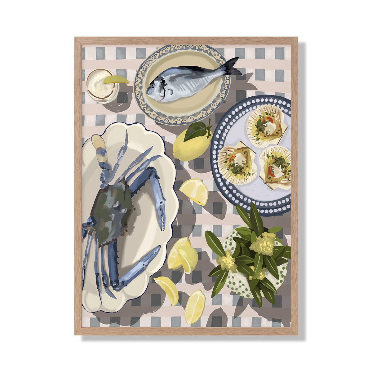 Sunset Feast Portrait Art Print