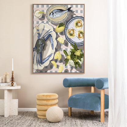 Sunset Feast Portrait Art Print