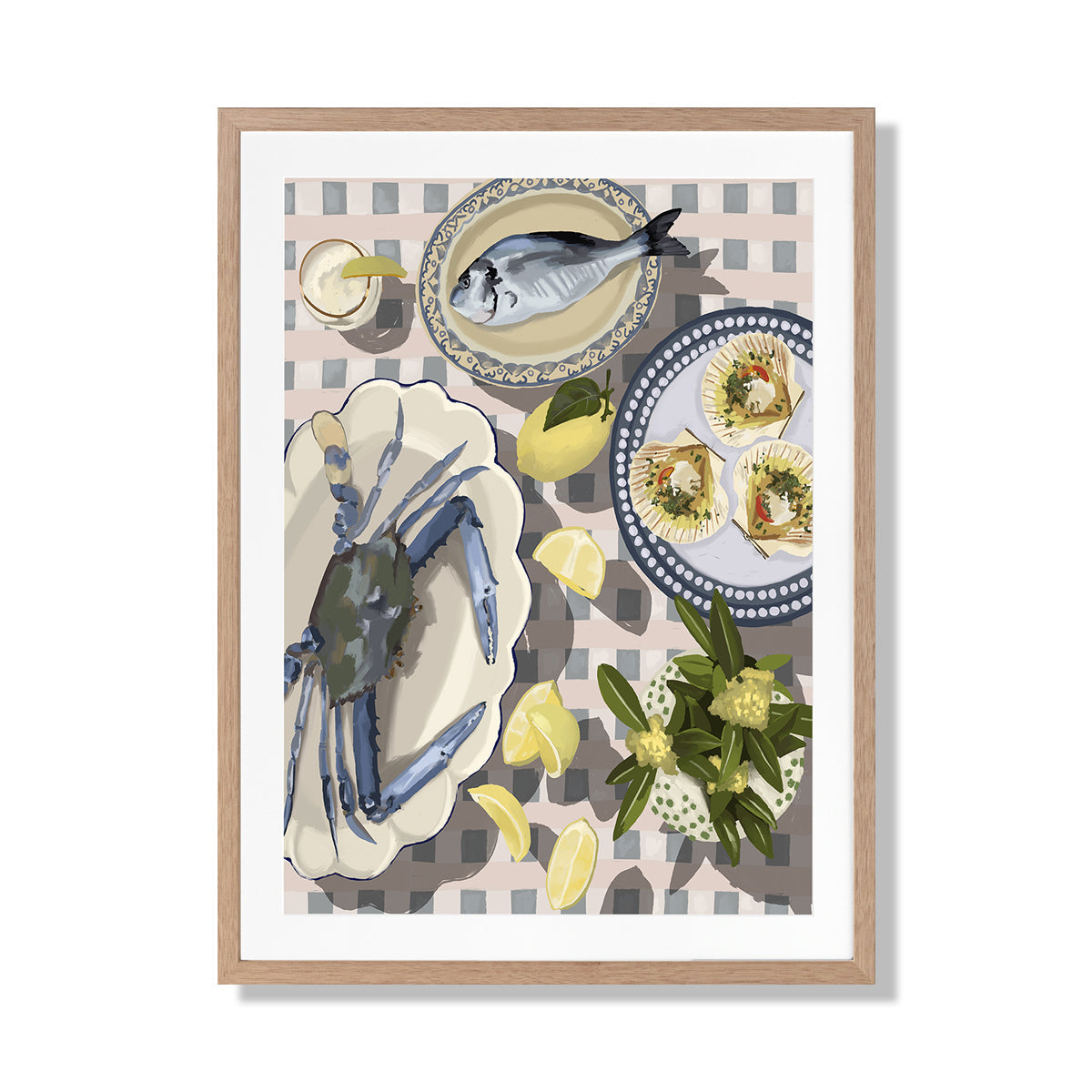 Sunset Feast Portrait Art Print