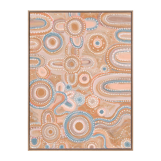 Yinaagang Blush Pink Portrait Art Print