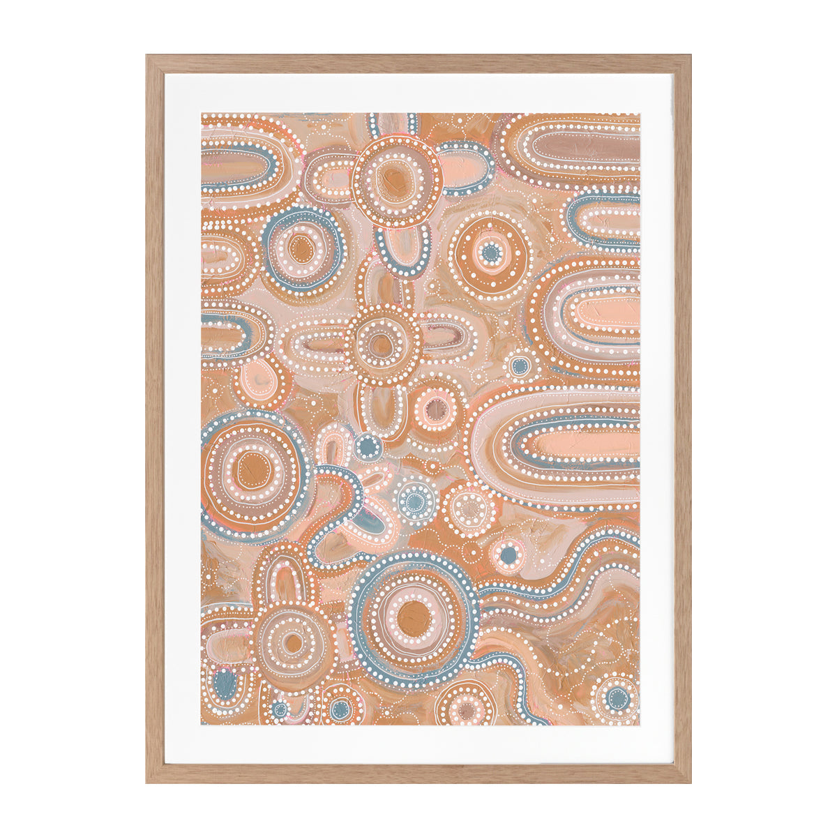 Yinaagang Blush Pink Portrait Art Print