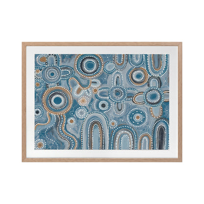 Yinaagang Blue Landscape Art Print