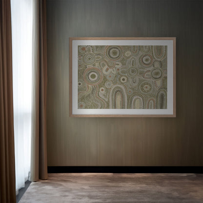 Yinaagang Green Landscape Art Print